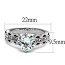 Wedding Rings For Women TK2658 Stainless Steel Ring with AAA Grade CZ