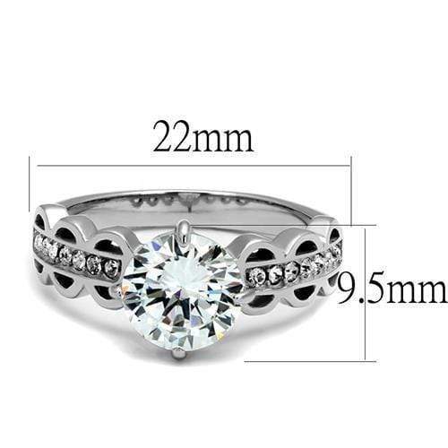 Wedding Rings For Women TK2658 Stainless Steel Ring with AAA Grade CZ