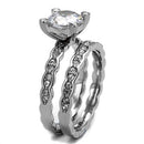 Wedding Rings For Women TK2659 Stainless Steel Ring with AAA Grade CZ