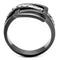 Wedding Rings For Women TK2690 Light Black Stainless Steel Ring with CZ