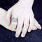 Silver Jewelry Rings Wedding Rings TK3690 Light Black  (Gun) Stainless Steel Ring with CZ Alamode Fashion Jewelry Outlet