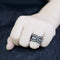 Wedding Rings TK3694 Black - Stainless Steel Ring with AAA Grade CZ