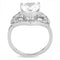 Silver Jewelry Rings Wedding Rings TK3698 Stainless Steel Ring with AAA Grade CZ Alamode Fashion Jewelry Outlet