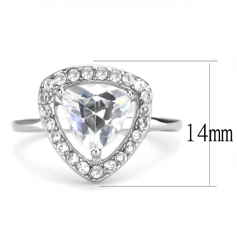 Wedding Rings TK3699 Stainless Steel Ring with AAA Grade CZ