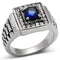 Wedding Rings TK370 Stainless Steel Ring with Synthetic in Montana