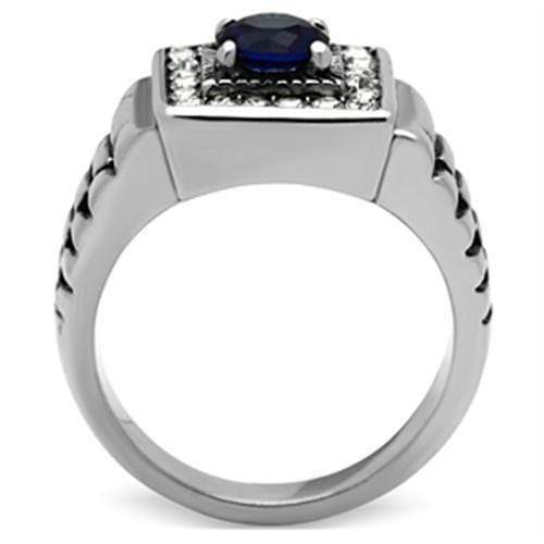 Wedding Rings TK370 Stainless Steel Ring with Synthetic in Montana