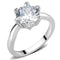 Silver Jewelry Rings Wedding Rings TK3700 Stainless Steel Ring with AAA Grade CZ Alamode Fashion Jewelry Outlet