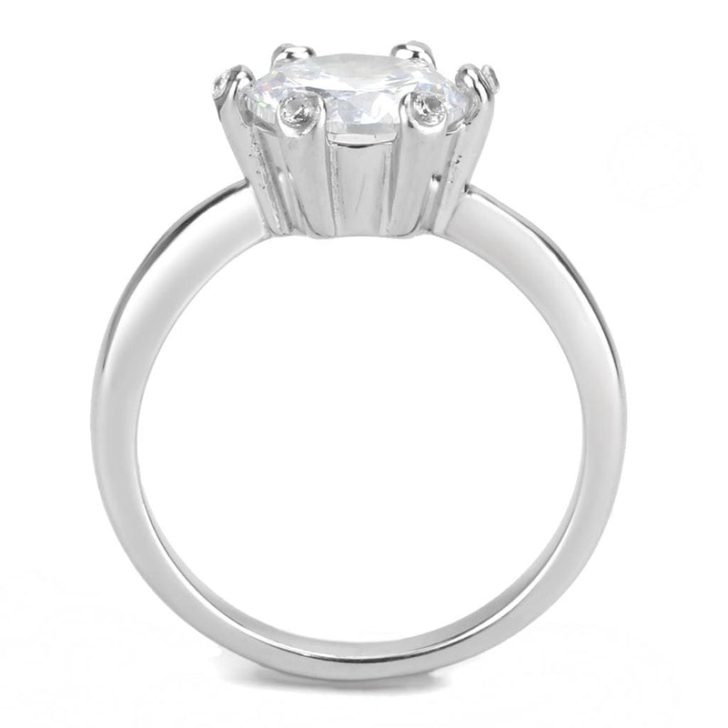 Wedding Rings TK3700 Stainless Steel Ring with AAA Grade CZ