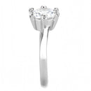 Wedding Rings TK3700 Stainless Steel Ring with AAA Grade CZ