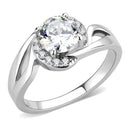 Wedding Rings TK3701 Stainless Steel Ring with AAA Grade CZ