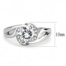 Wedding Rings TK3701 Stainless Steel Ring with AAA Grade CZ