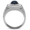 Wedding Rings TK371 Stainless Steel Ring with Synthetic in Montana