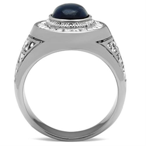 Wedding Rings TK371 Stainless Steel Ring with Synthetic in Montana