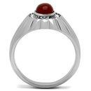 Wedding Rings TK372 Stainless Steel Ring with Semi-Precious in Siam