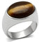 Silver Jewelry Rings Wedding Rings TK378 Stainless Steel Ring with Semi-Precious in Topaz Alamode Fashion Jewelry Outlet