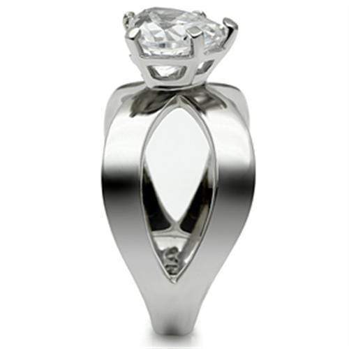 Wedding Rings TK390 Stainless Steel Ring with AAA Grade CZ