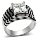Wedding Rings TK393 Stainless Steel Ring with AAA Grade CZ