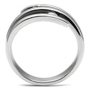 Wedding Rings TK478 Stainless Steel Ring with AAA Grade CZ