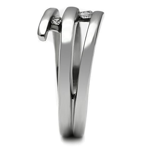 Wedding Rings TK478 Stainless Steel Ring with AAA Grade CZ
