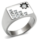 Wedding Rings TK481 Stainless Steel Ring with AAA Grade CZ