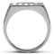 Wedding Rings TK481 Stainless Steel Ring with AAA Grade CZ