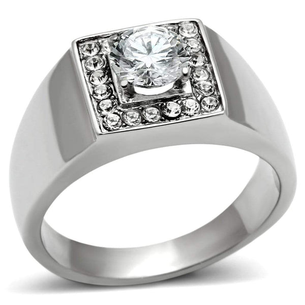 Wedding Rings TK483 Stainless Steel Ring with AAA Grade CZ