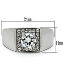 Wedding Rings TK483 Stainless Steel Ring with AAA Grade CZ