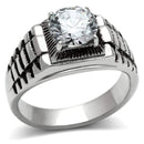 Wedding Rings TK485 Stainless Steel Ring with AAA Grade CZ