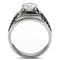 Wedding Rings TK485 Stainless Steel Ring with AAA Grade CZ