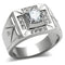 Wedding Rings TK486 Stainless Steel Ring with AAA Grade CZ