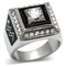 Wedding Rings TK493 Stainless Steel Ring with AAA Grade CZ