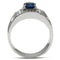 Wedding Rings TK497 Stainless Steel Ring with Synthetic in Montana