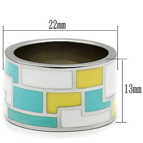 Wedding Rings TK514 Stainless Steel Ring with Epoxy