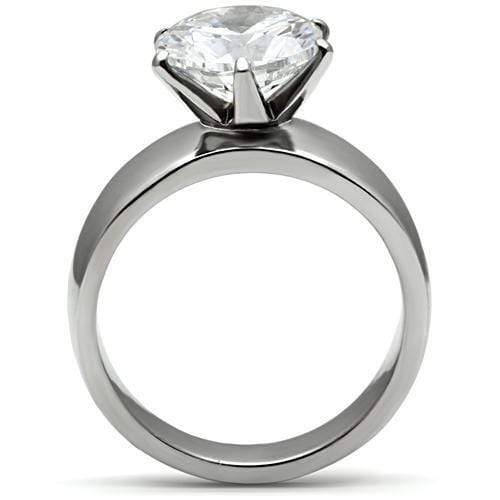 Wedding Rings TK520 Stainless Steel Ring with AAA Grade CZ