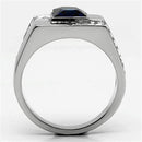 Wedding Rings TK587 Stainless Steel Ring with Synthetic in Montana