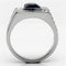 Wedding Rings TK587 Stainless Steel Ring with Synthetic in Montana