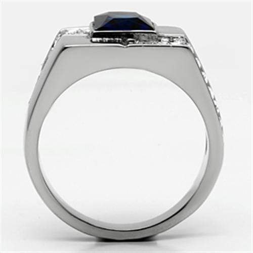 Wedding Rings TK587 Stainless Steel Ring with Synthetic in Montana