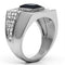 Wedding Rings TK587 Stainless Steel Ring with Synthetic in Montana