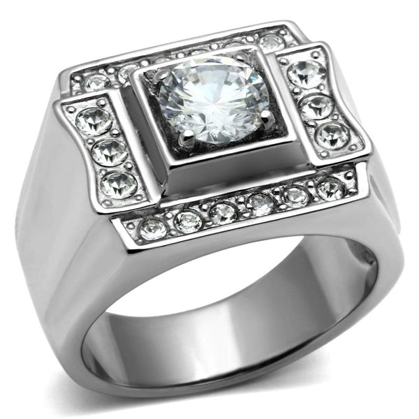 Wedding Rings TK593 Stainless Steel Ring with AAA Grade CZ