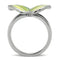 Silver Jewelry Rings Women Band Rings TK267 Stainless Steel Ring with Epoxy in No Stone Alamode Fashion Jewelry Outlet