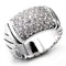 Silver Jewelry Rings Women's Band Rings 7X080 Rhodium Brass Ring with AAA Grade CZ Alamode Fashion Jewelry Outlet