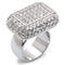 Silver Jewelry Rings Women's Band Rings 7X099 Rhodium Brass Ring with AAA Grade CZ Alamode Fashion Jewelry Outlet