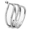 Silver Jewelry Rings Women's Band Rings DA061 Stainless Steel Ring with AAA Grade CZ Alamode Fashion Jewelry Outlet