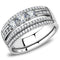 Silver Jewelry Rings Women's Band Rings DA062 Stainless Steel Ring with AAA Grade CZ Alamode Fashion Jewelry Outlet