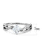 Women's Band Rings DA101 Stainless Steel Ring with AAA Grade CZ