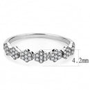 Women's Band Rings DA102 Stainless Steel Ring with AAA Grade CZ