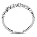 Women's Band Rings DA102 Stainless Steel Ring with AAA Grade CZ