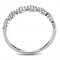 Women's Band Rings DA102 Stainless Steel Ring with AAA Grade CZ