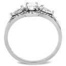 Women's Band Rings DA103 Stainless Steel Ring with AAA Grade CZ