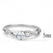 Women's Band Rings DA104 Stainless Steel Ring with AAA Grade CZ